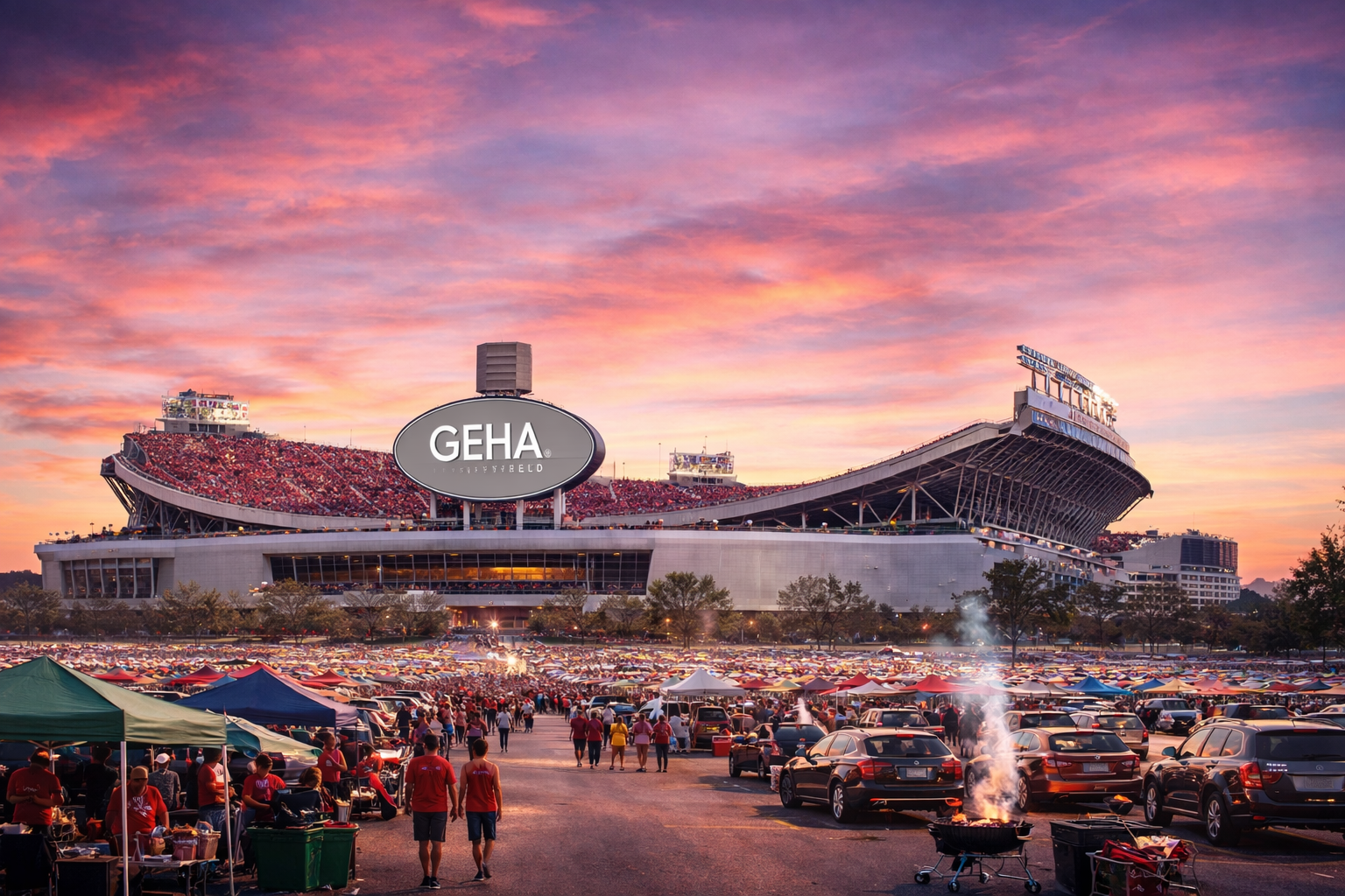GEHA Field at Arrowhead Stadium Parking Explained: What to Expect on Event  Day | DIBS Parking Blog | DIBS Parking