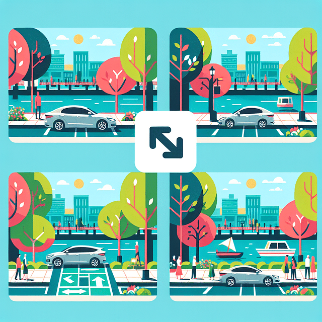 car parked in a parking spot near San Antonio Riverwalk