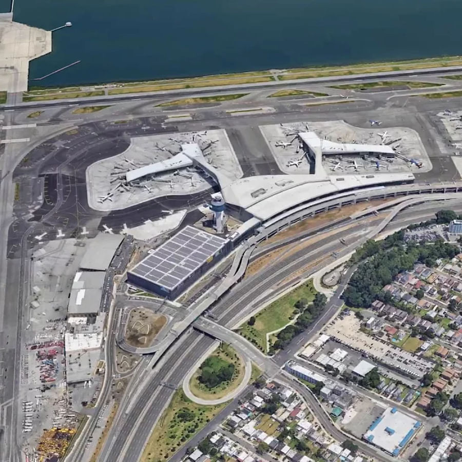 Long-term parking lot at LaGuardia Airport