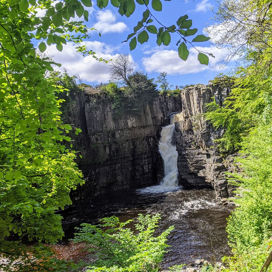 Inviting trail leading to the High Force Waterfall