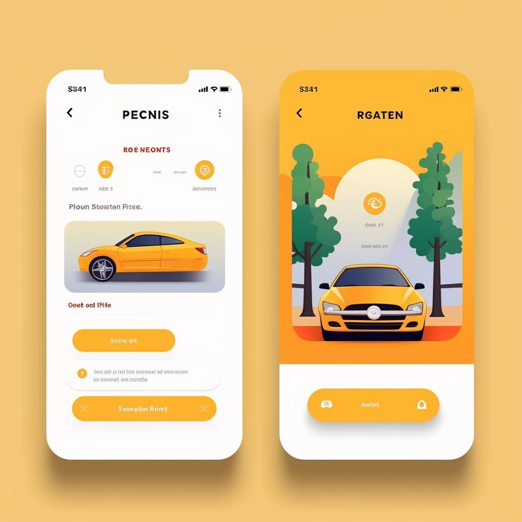 Registration page on a parking app
